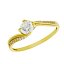 Elegante Anillo de Oro 18k con Circonitas Brillantes